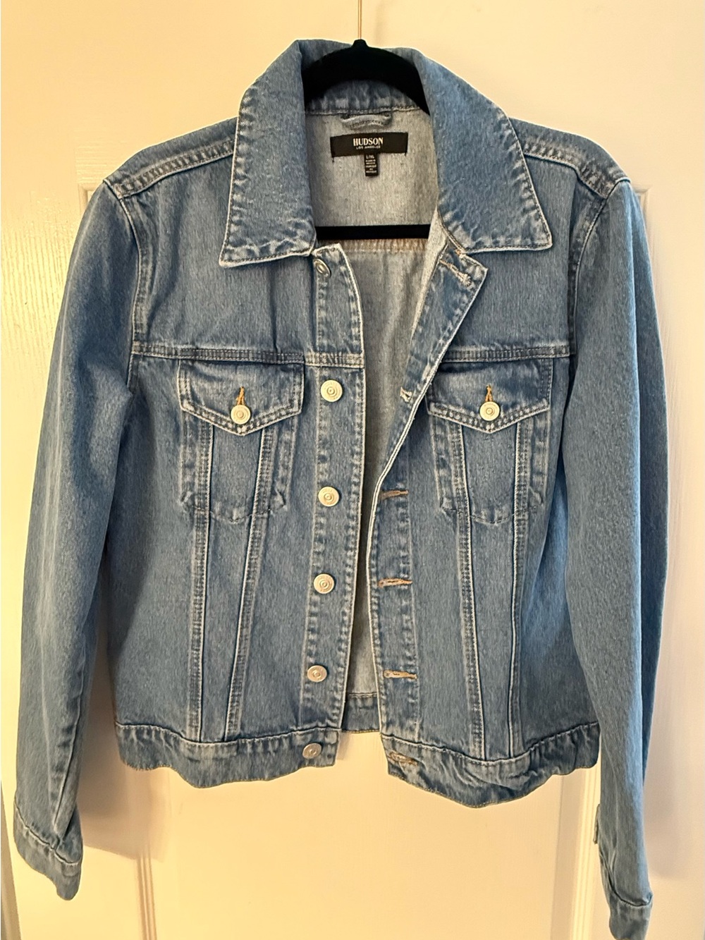 NWOT Hudson Jeans Light Blue Washed Denim Jacket